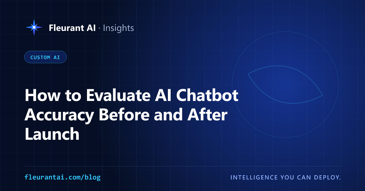 Cover image for an article about how to measure whether an AI chatbot gives correct answers before and after launch